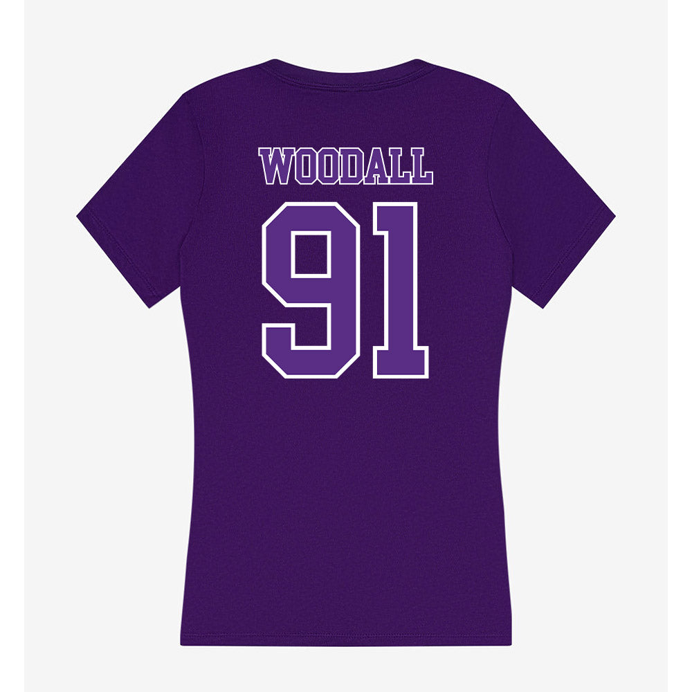 Central Arkansas - NCAA Football : JaBreal Woodall - Women's V-Neck T-Shirt-1