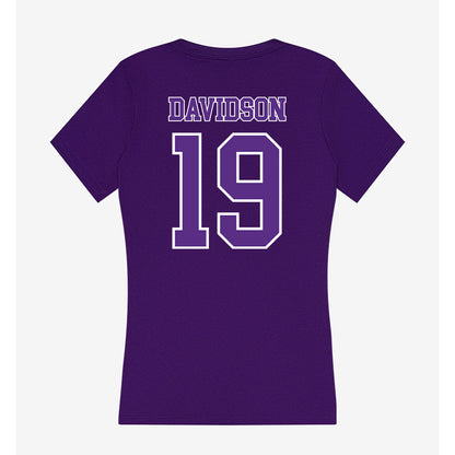 Central Arkansas - NCAA Football : Desmond Davidson - Women's V-Neck T-Shirt-1