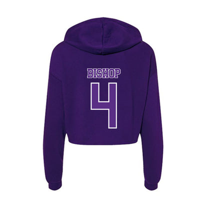 Central Arkansas - NCAA Men's Soccer : Elijah Bishop - Women's Crop Fleece Hoodie-1