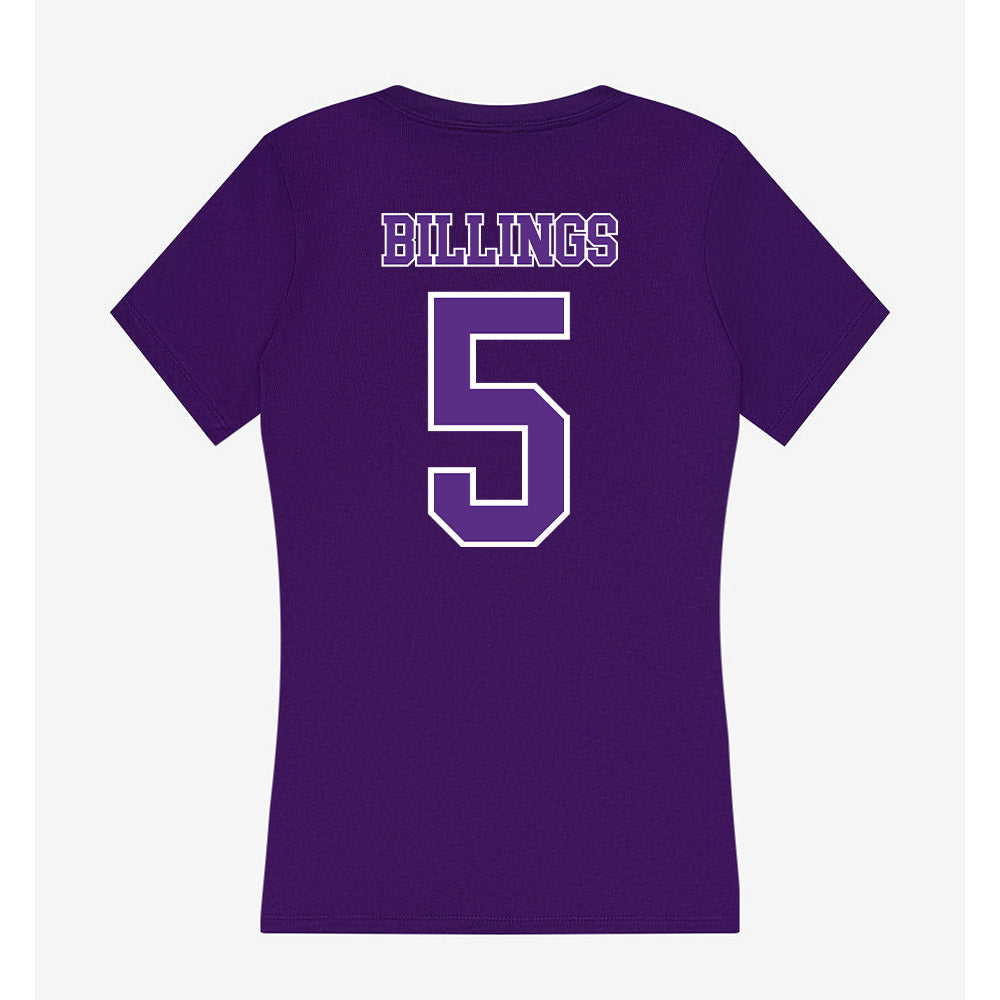 Central Arkansas - NCAA Women's Soccer : Caroline Billings - Women's V-Neck T-Shirt-1