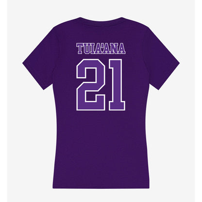 Central Arkansas - NCAA Women's Volleyball : Gabby Tuia'ana - Women's V-Neck T-Shirt-1