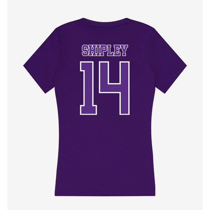 Central Arkansas - NCAA Baseball : Casey Shipley - Women's V-Neck T-Shirt-1