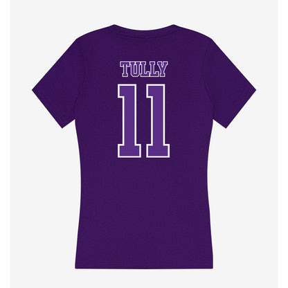 Central Arkansas - NCAA Beach Volleyball : Hadley Tully - Women's V-Neck T-Shirt-1