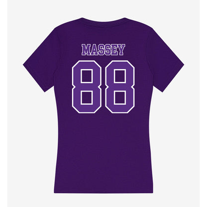 Central Arkansas - NCAA Football : Camron Massey - Women's V-Neck T-Shirt-1