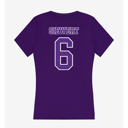 Central Arkansas - NCAA Beach Volleyball : Reegan Siewert - Women's V-Neck T-Shirt-1