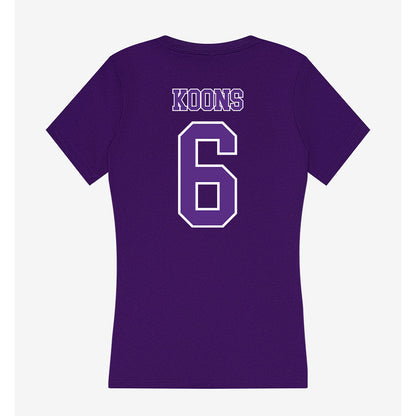 Central Arkansas - NCAA Women's Volleyball : Caylan Koons - Women's V-Neck T-Shirt-1