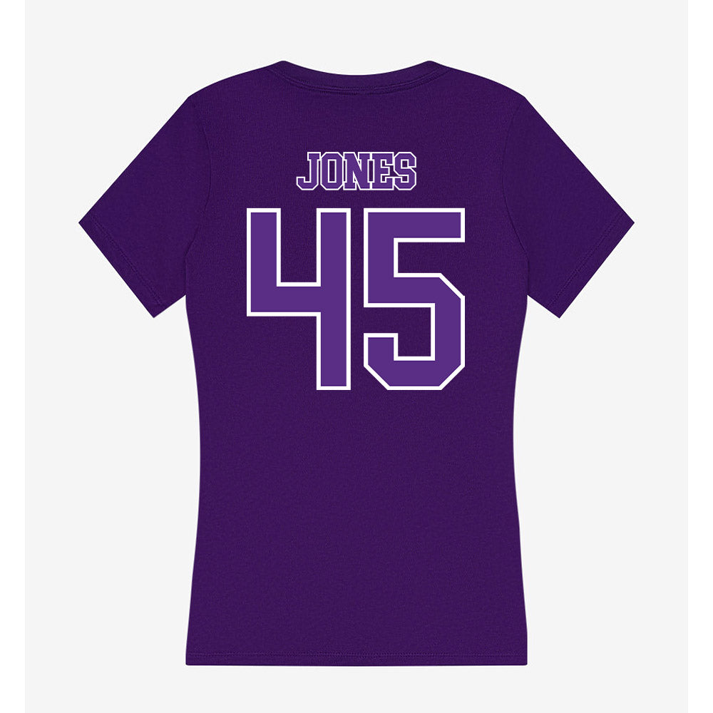 Central Arkansas - NCAA Football : Jake Jones - Women's V-Neck T-Shirt-1