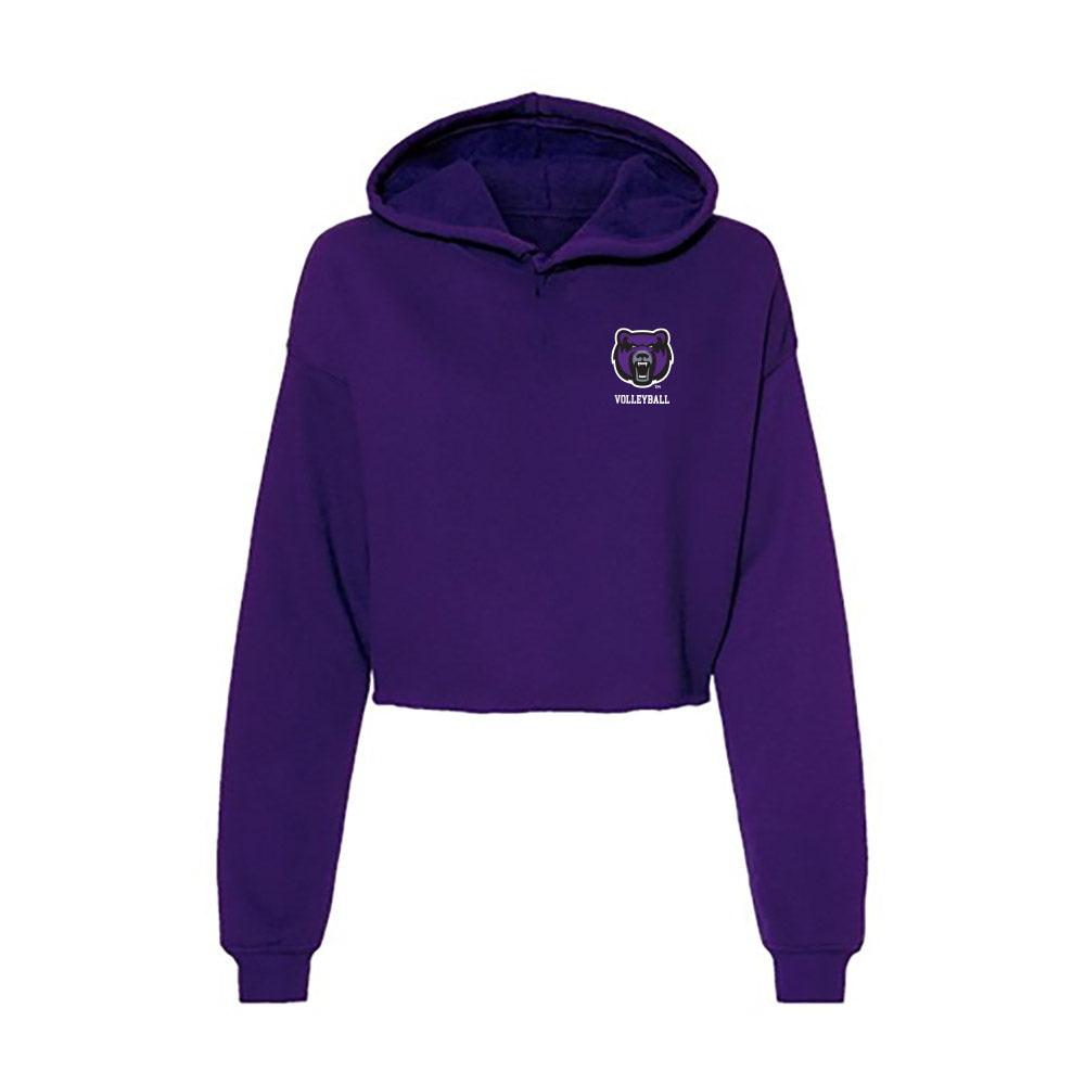 Central Arkansas - NCAA Women's Volleyball : McKinzee Haas - Women's Crop Fleece Hoodie-0
