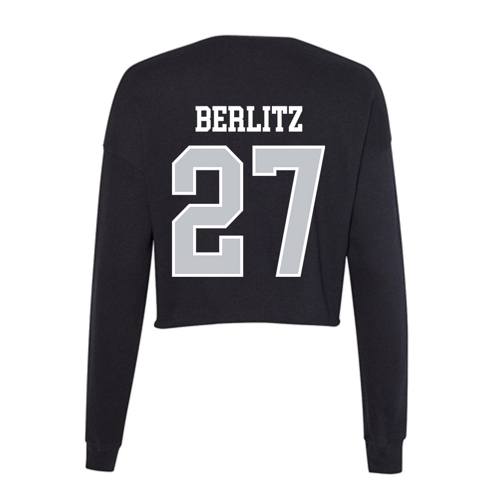 CCSU - NCAA Football : Derek Berlitz - Women's Cropped Crew Fleece-1