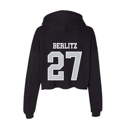 CCSU - NCAA Football : Derek Berlitz - Women's Crop Fleece Hoodie-1