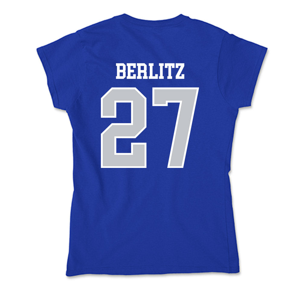 CCSU - NCAA Football : Derek Berlitz - Soft Style Women’s T-Shirt-1