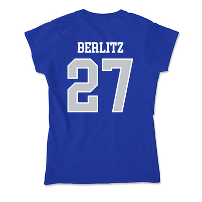 CCSU - NCAA Football : Derek Berlitz - Soft Style Women’s T-Shirt-1