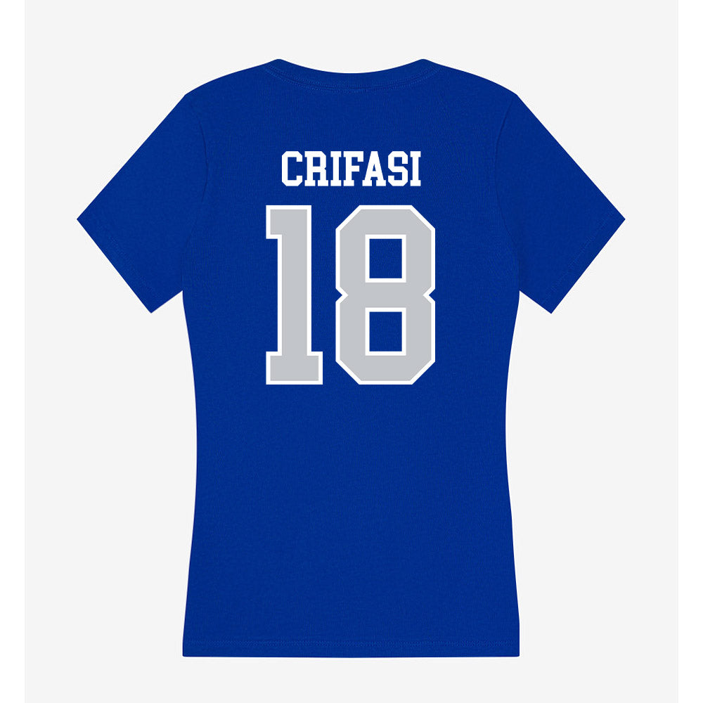 CCSU - NCAA Football : Joseph Crifasi - Women's V-Neck T-Shirt-1