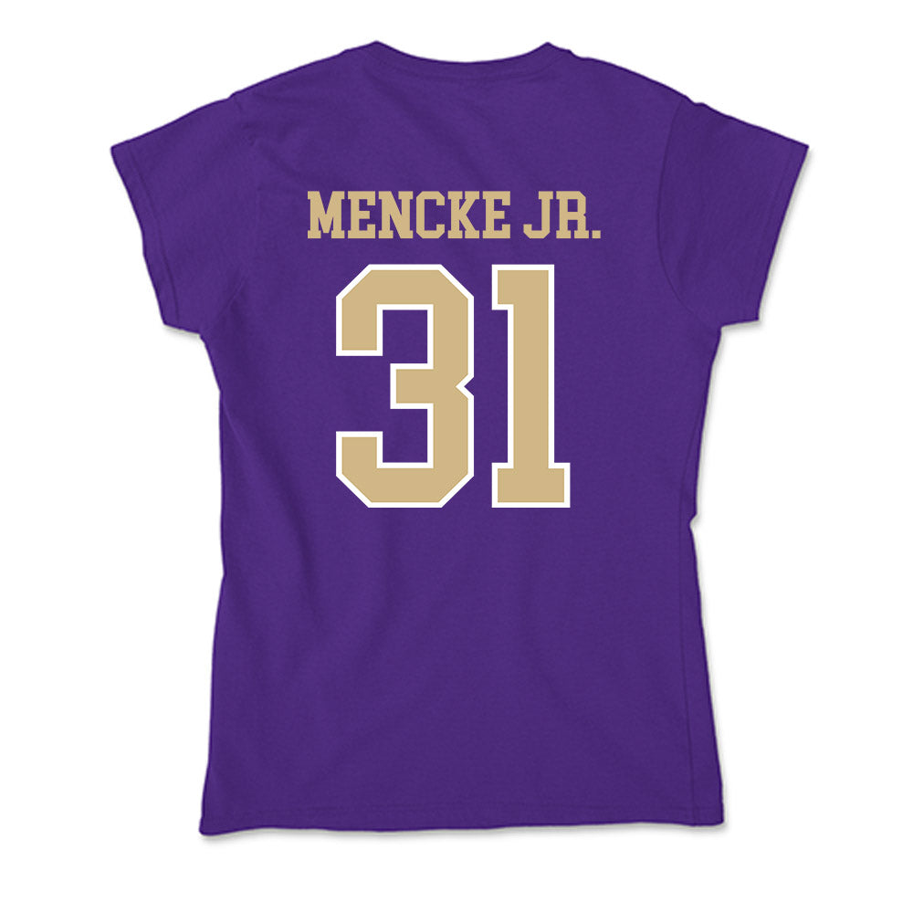 Washington - NCAA Football : Paul Mencke Jr. - Soft Style Women’s T-Shirt-1