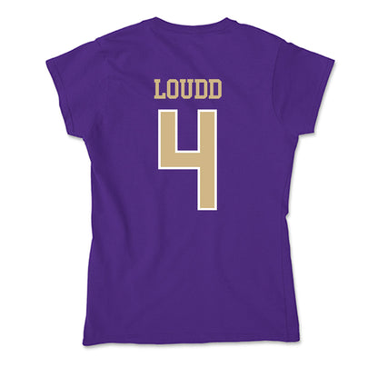 Washington - NCAA Women's Soccer : Maya Loudd - Soft Style Women’s T-Shirt-1