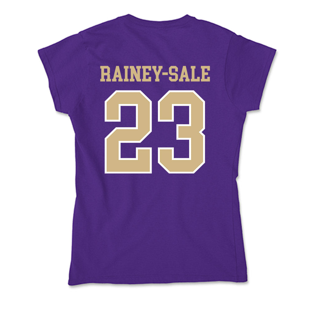 Washington - NCAA Football : Zaydrius Rainey-Sale - Soft Style Women’s T-Shirt-1