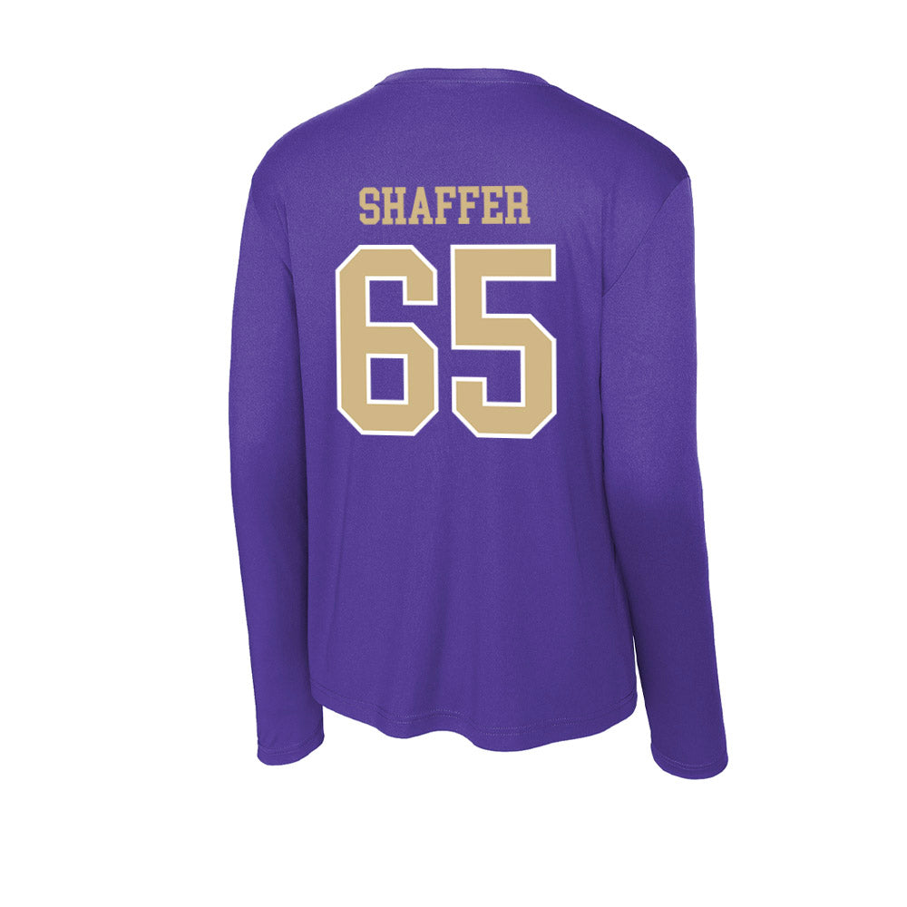 Washington - NCAA Football : Jack Shaffer - Activewear Long Sleeve T-Shirt-1