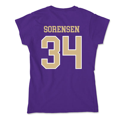 Washington - NCAA Baseball : Noah Sorensen - Soft Style Women’s T-Shirt-1