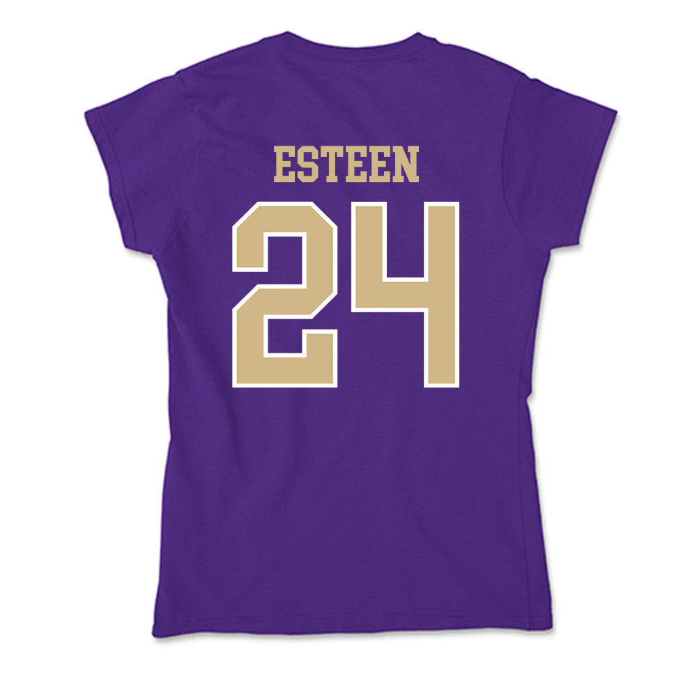 Washington - NCAA Football : Makell Esteen - Soft Style Women’s T-Shirt-1