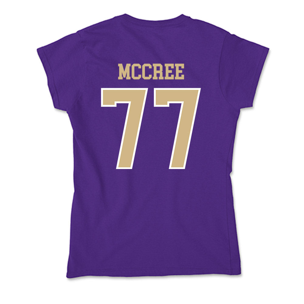 Washington - NCAA Football : Maximus McCree - Soft Style Women’s T-Shirt-1