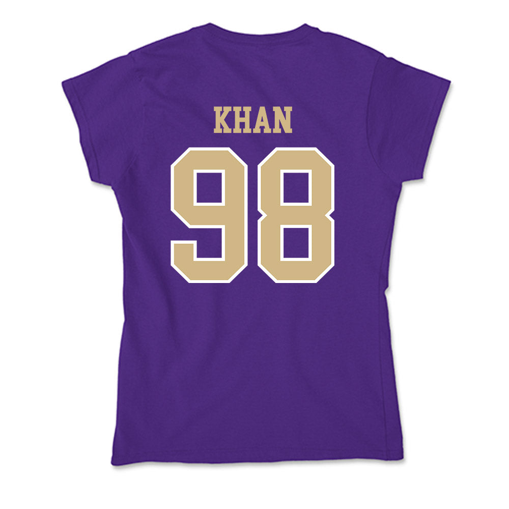 Washington - NCAA Football : Omar Khan - Soft Style Women’s T-Shirt-1
