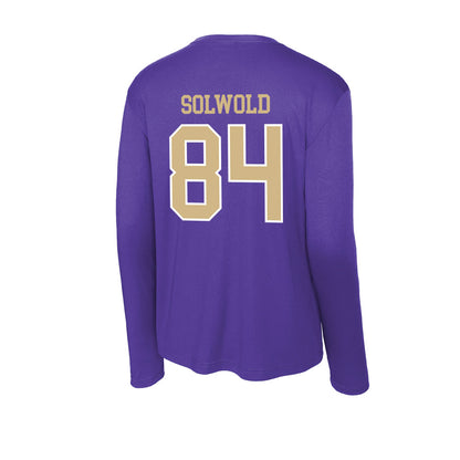 Washington - NCAA Football : Hunter Solwold - Activewear Long Sleeve T-Shirt-1