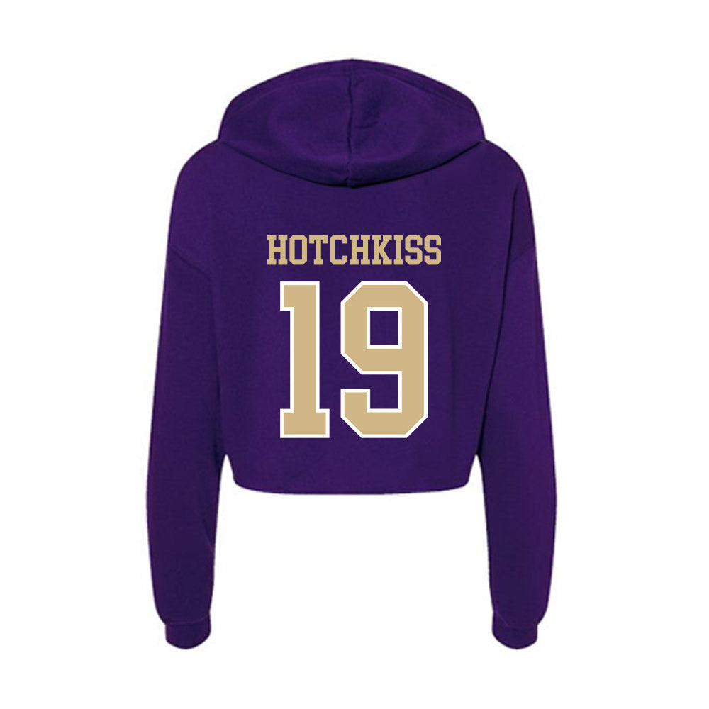 Washington - NCAA Baseball : Jackson Hotchkiss - Women's Crop Fleece Hoodie-1