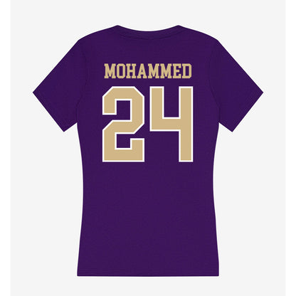 Washington - NCAA Football : Adam Mohammed - Women's V-Neck T-Shirt-1