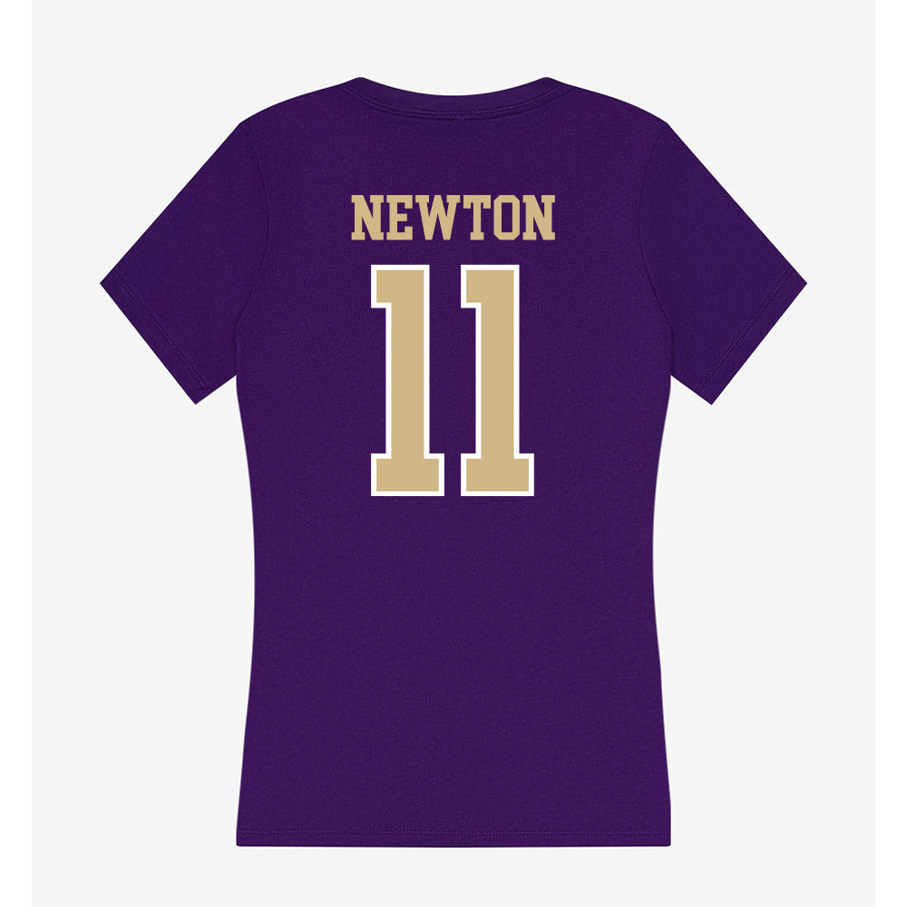 Washington - NCAA Women's Soccer : Mary Camp Newton - Women's V-Neck T-Shirt-1