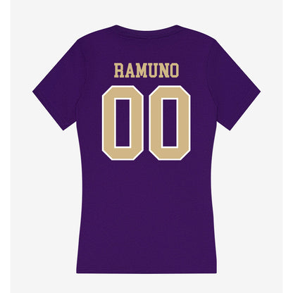 Washington - NCAA Softball : Sophia Ramuno - Women's V-Neck T-Shirt-1