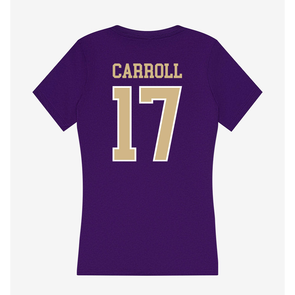 Washington - NCAA Softball : Ava Carroll - Women's V-Neck T-Shirt-1