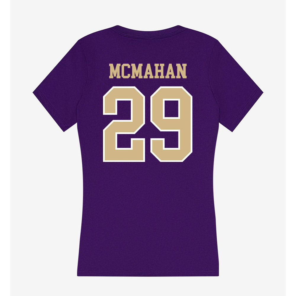 Washington - NCAA Football : Julian McMahan - Women's V-Neck T-Shirt-1
