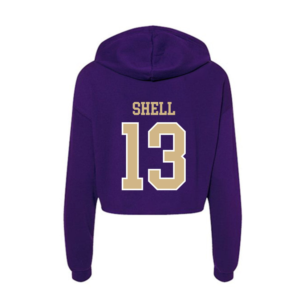 Washington - NCAA Women's Soccer : Samiah Shell - Women's Crop Fleece Hoodie-1