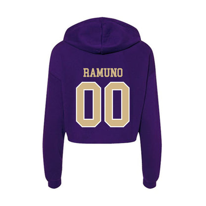 Washington - NCAA Softball : Sophia Ramuno - Women's Crop Fleece Hoodie-1