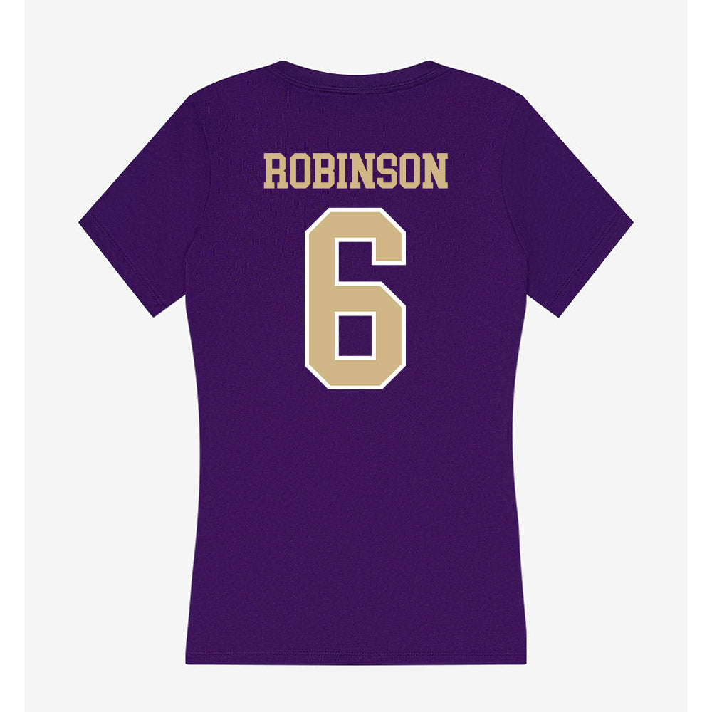Washington - NCAA Football : Dylan Robinson - Women's V-Neck T-Shirt-1