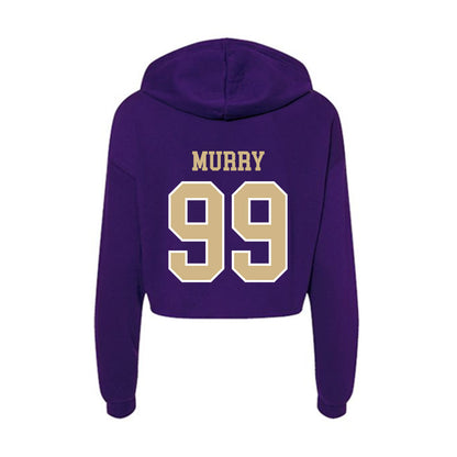 Washington - NCAA Women's Soccer : Rory Murry - Women's Crop Fleece Hoodie-1