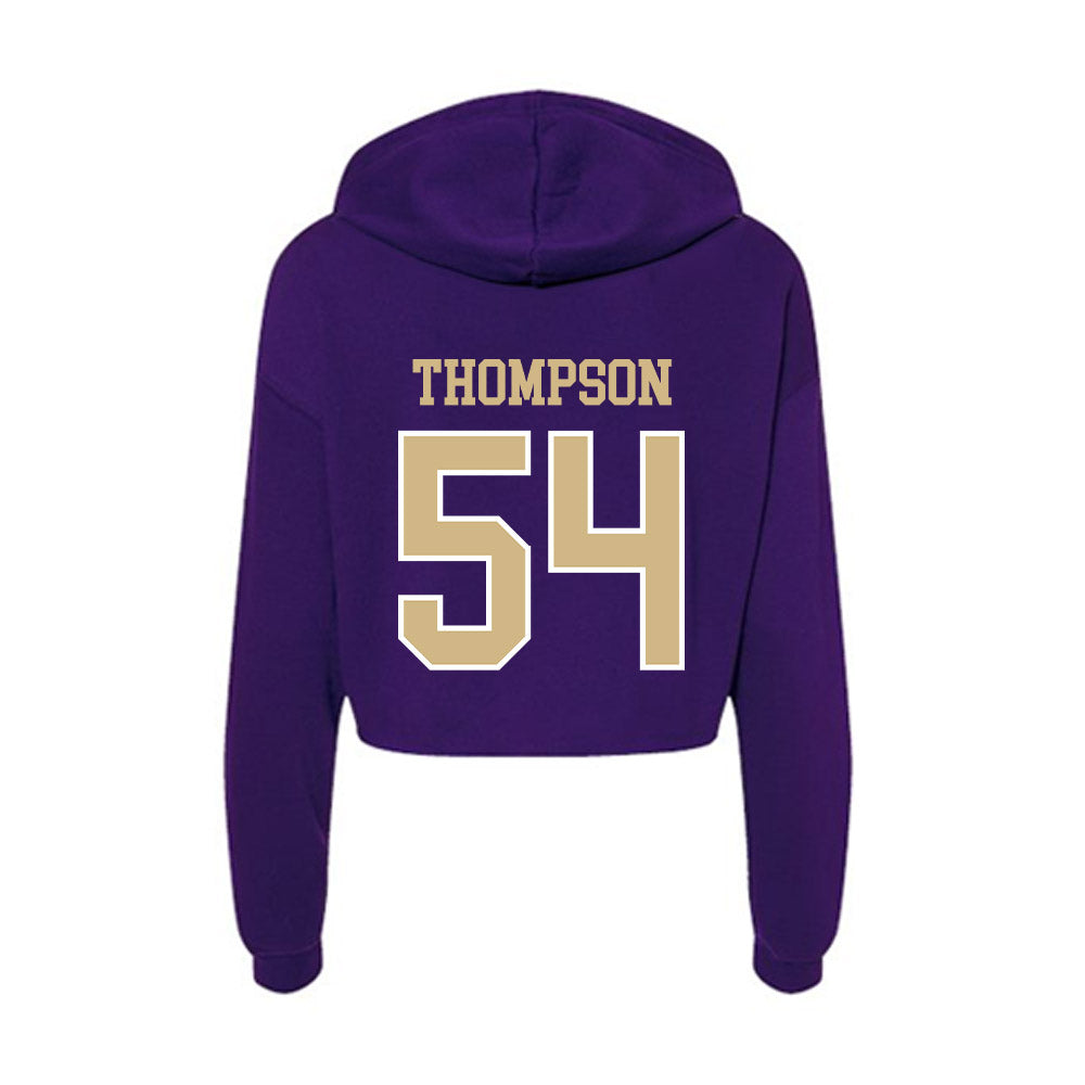 Washington - NCAA Football : Anterio Thompson - Women's Crop Fleece Hoodie-1