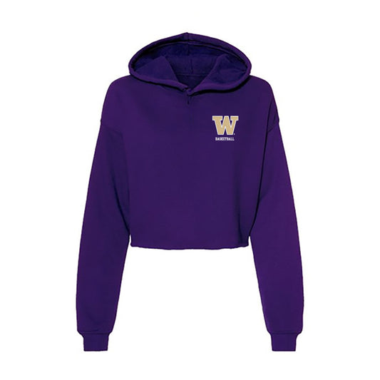 Washington - NCAA Women's Basketball : Sayvia Sellers - Women's Crop Fleece Hoodie-0