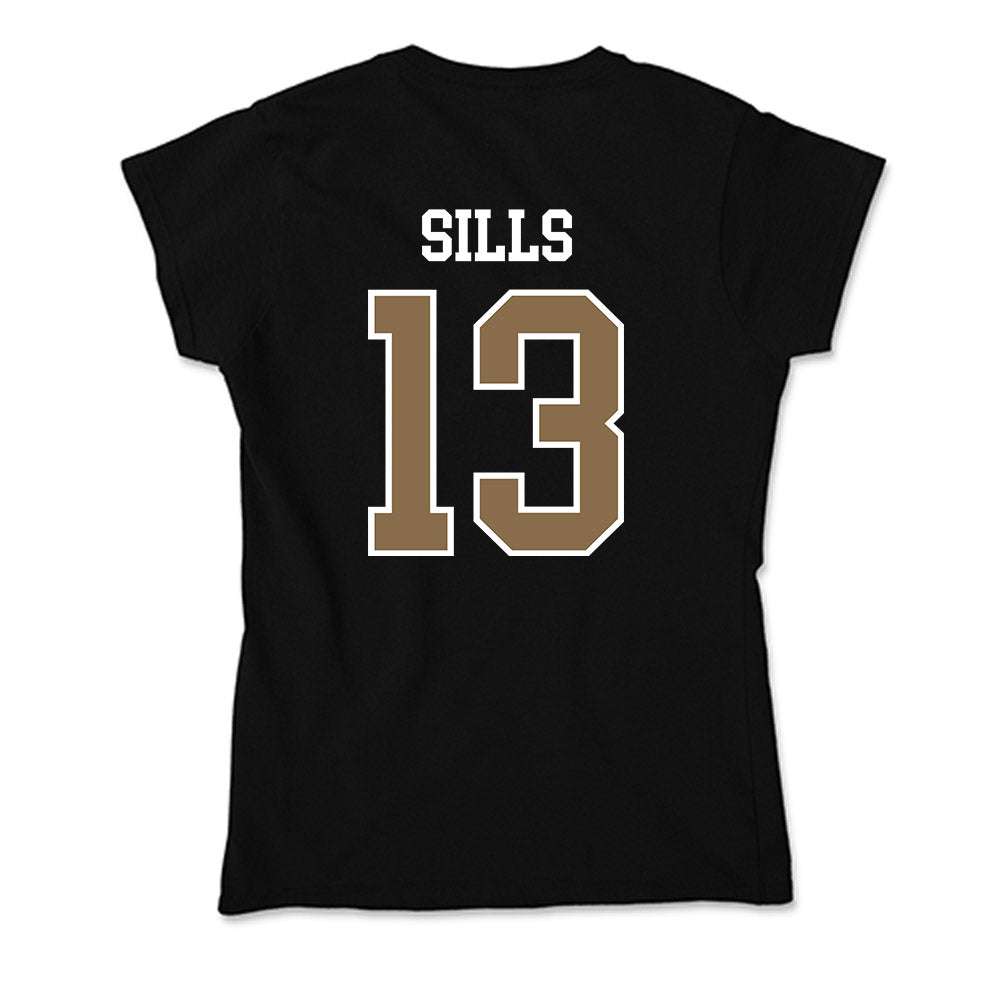 Wofford - NCAA Baseball : Michael Sills - Soft Style Women’s T-Shirt-1