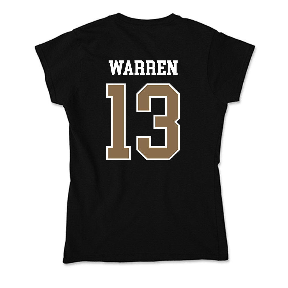 Wofford - NCAA Women's Basketball : Toni Warren - Soft Style Women’s T-Shirt-1