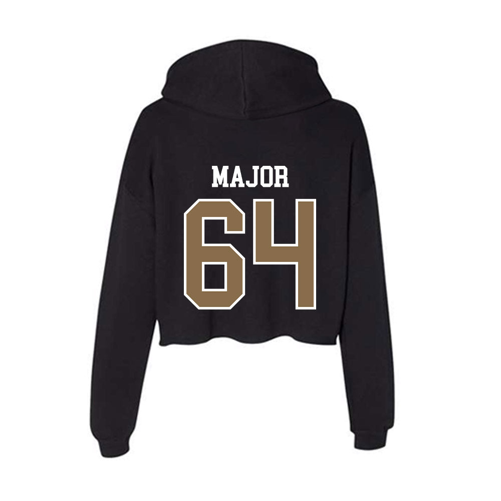 Wofford - NCAA Football : Gavin Major - Women's Crop Fleece Hoodie-1