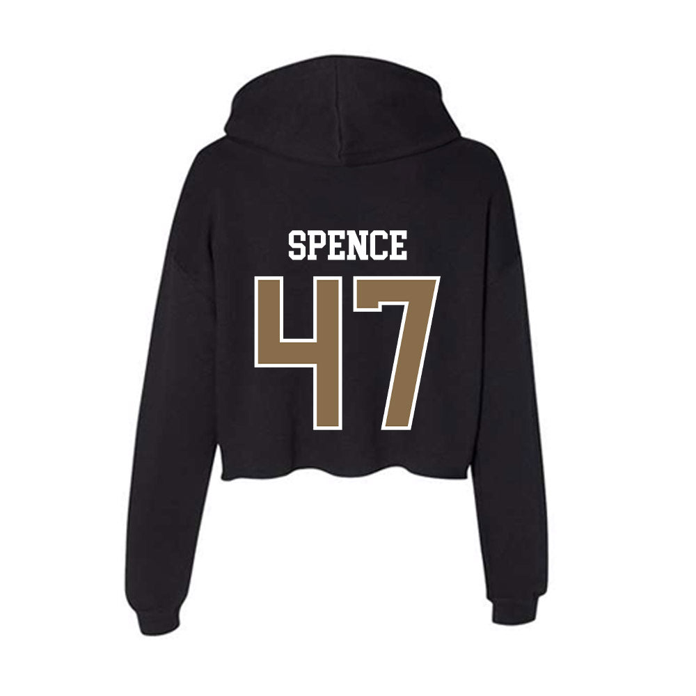 Wofford - NCAA Football : Sam Spence - Women's Crop Fleece Hoodie-1