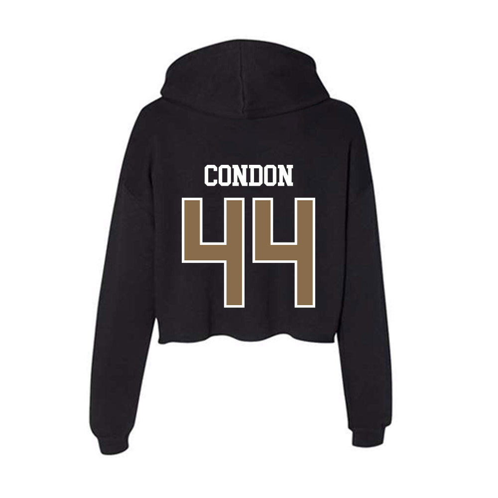 Wofford - NCAA Baseball : Cullen Condon - Women's Crop Fleece Hoodie-1