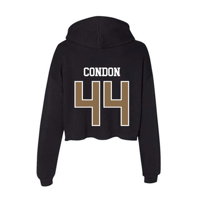 Wofford - NCAA Baseball : Cullen Condon - Women's Crop Fleece Hoodie-1