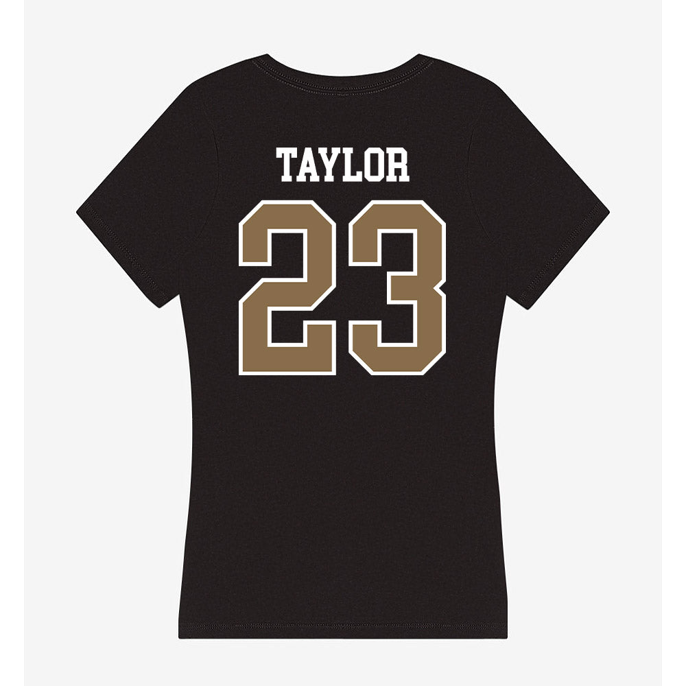 Wofford - NCAA Women's Lacrosse : Hannah Taylor - Women's V-Neck T-Shirt-1