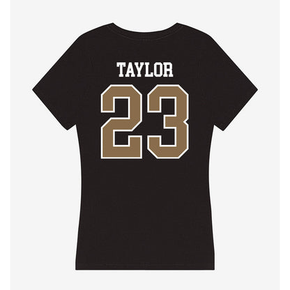 Wofford - NCAA Women's Lacrosse : Hannah Taylor - Women's V-Neck T-Shirt-1