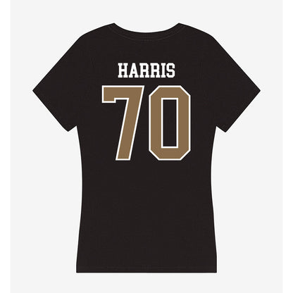 Wofford - NCAA Football : Landon Harris - Women's V-Neck T-Shirt-1