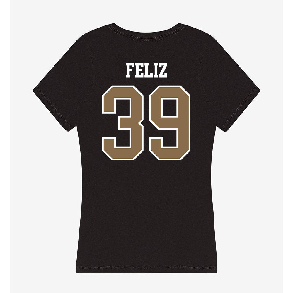 Wofford - NCAA Baseball : Raul Feliz - Women's V-Neck T-Shirt-1