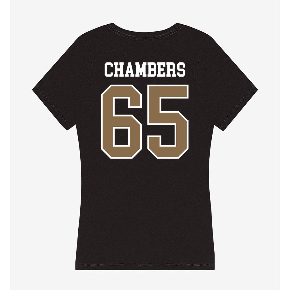 Wofford - NCAA Football : Kendrell Chambers - Women's V-Neck T-Shirt-1