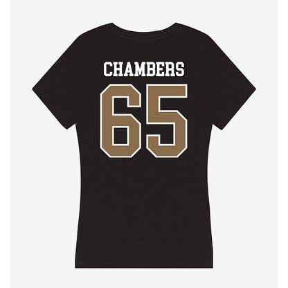 Wofford - NCAA Football : Kendrell Chambers - Women's V-Neck T-Shirt-1